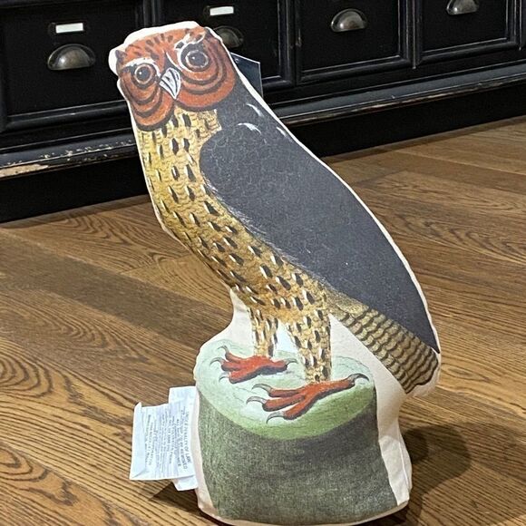 John Derian Barn Owl Pillow - Picture 2 of 5